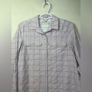 Eddie Bauer Size XS First Ascent Travex Button Shirt Classic Fit Plaid Outdoor